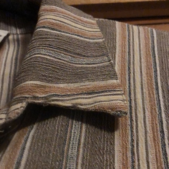 Vintage Teddi striped textured button down shirt - Picture 4 of 8